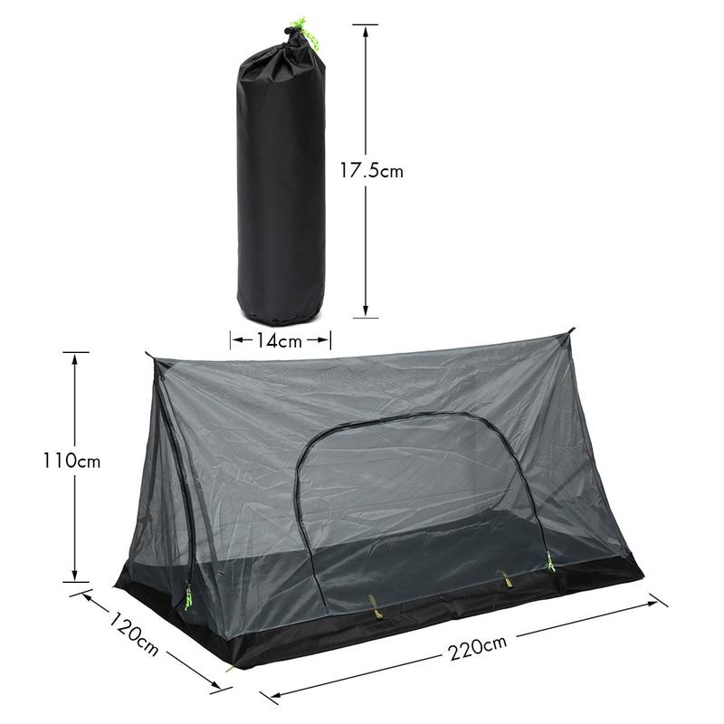 Cheap Goat Tents New Camping Mosquito Net Tent with Bottom Single Door Outdoor Camping Rest Tent Keep Insect Away Backpacking Bed Travel Any Pole   